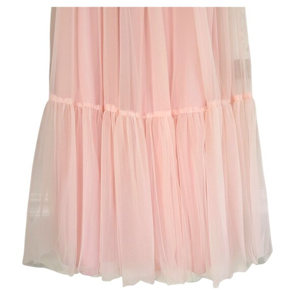 NWT Selfie Leslie Dancing With Me Sweetheart Tulle Midi Dress Pink S Formal Roma - Picture 9 of 12